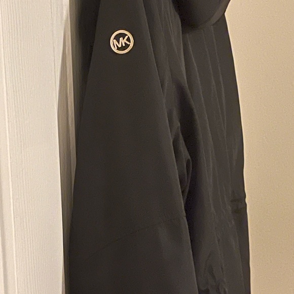 Michael Kors Black Utility Jacket with Sherpa around the collar. - Picture 2 of 3